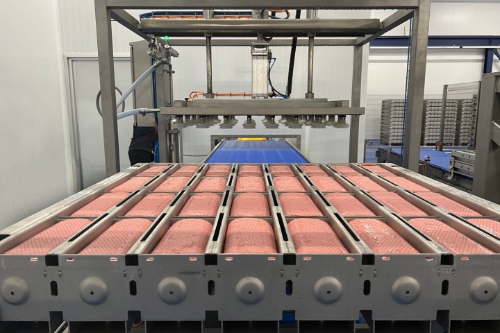Linha Automática Integral de Cozedura de fiambre e bacon com Sistema de Multimoldes #1